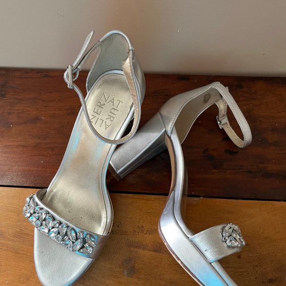 Silver Embellished Heels - Picture 2 of 4